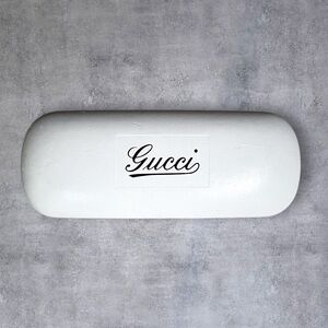Gucci Sunglasses Eyeglasses White Hard Clamshell Case